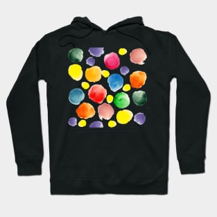 watercolor pattern.  hand painted watercolor circles _2 Hoodie